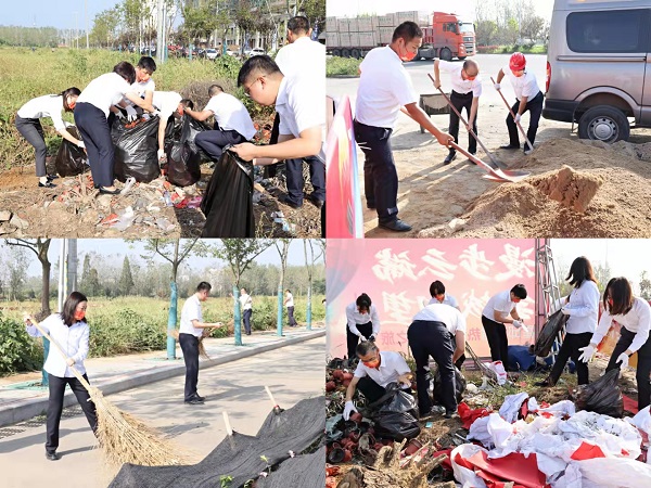 霍邱項目開展“衛(wèi)生大掃除，黨員我先行”主題活動