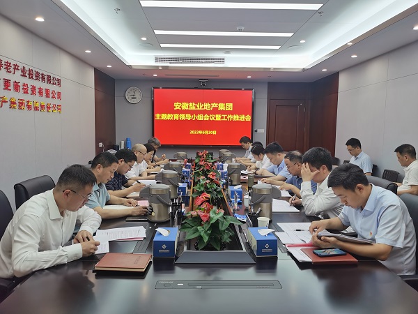 安徽鹽業(yè)地產(chǎn)集團(tuán)召開學(xué)習(xí)貫徹習(xí)近平新時(shí)代中國(guó)特色社會(huì)主義思想主題教育領(lǐng)導(dǎo)小組會(huì)議暨工作推進(jìn)會(huì)